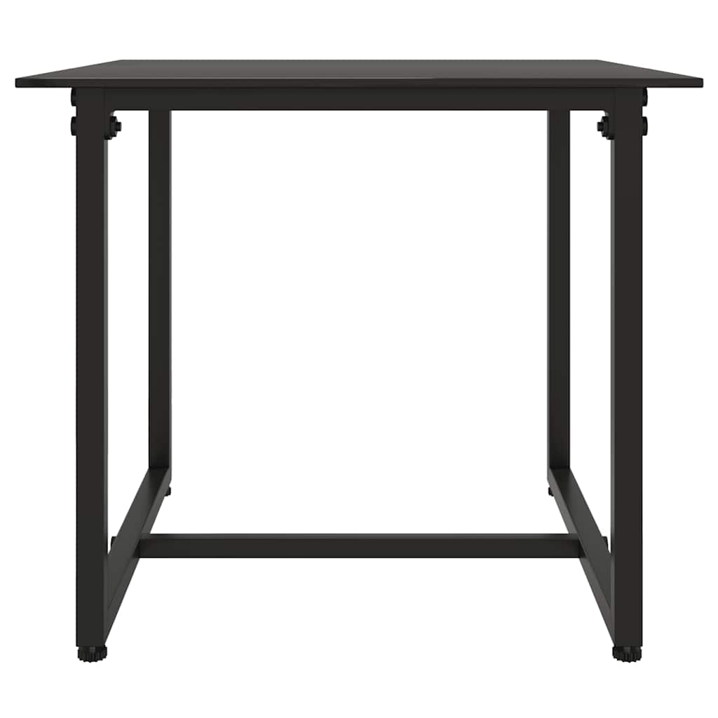 Set de muebles de jardín 3 pzas y cojines ratán sintético negro