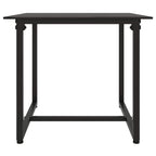 Set de muebles de jardín 3 pzas y cojines ratán sintético negro