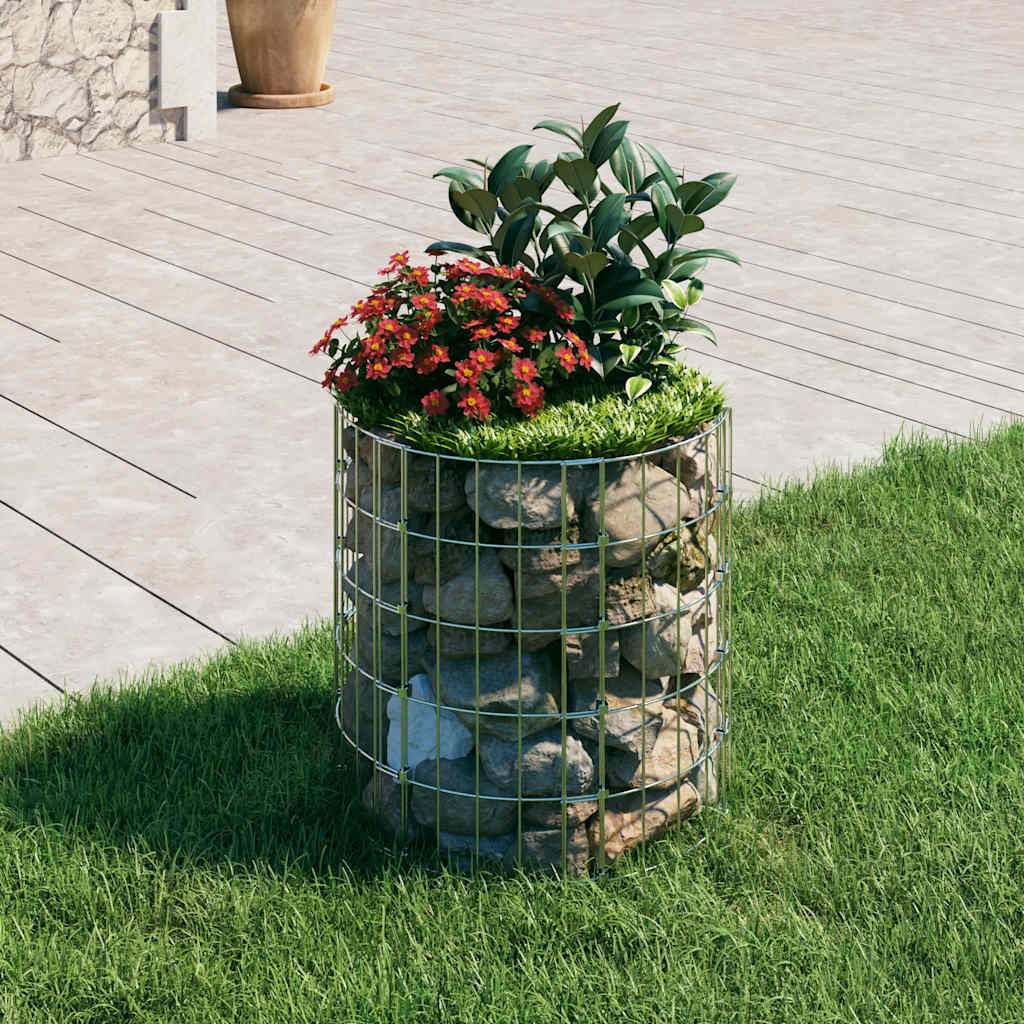 Poste circular de gaviones acero galvanizado Ø100x100 cm