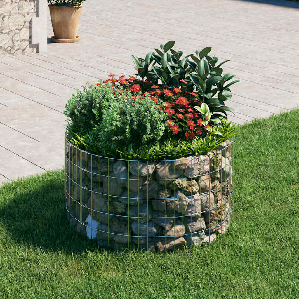 Poste circular de gaviones acero galvanizado Ø100x100 cm
