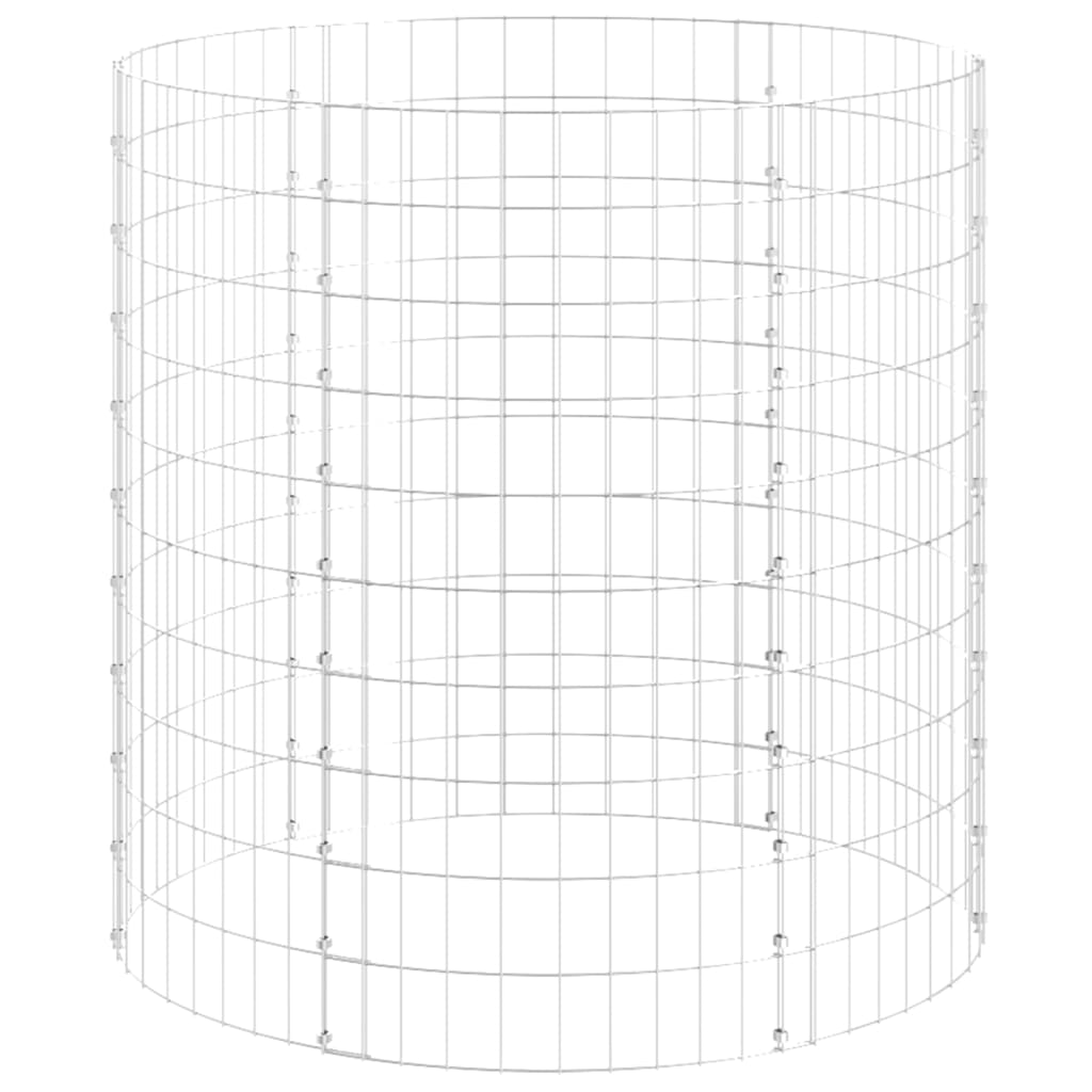 Poste circular de gaviones acero galvanizado Ø100x100 cm