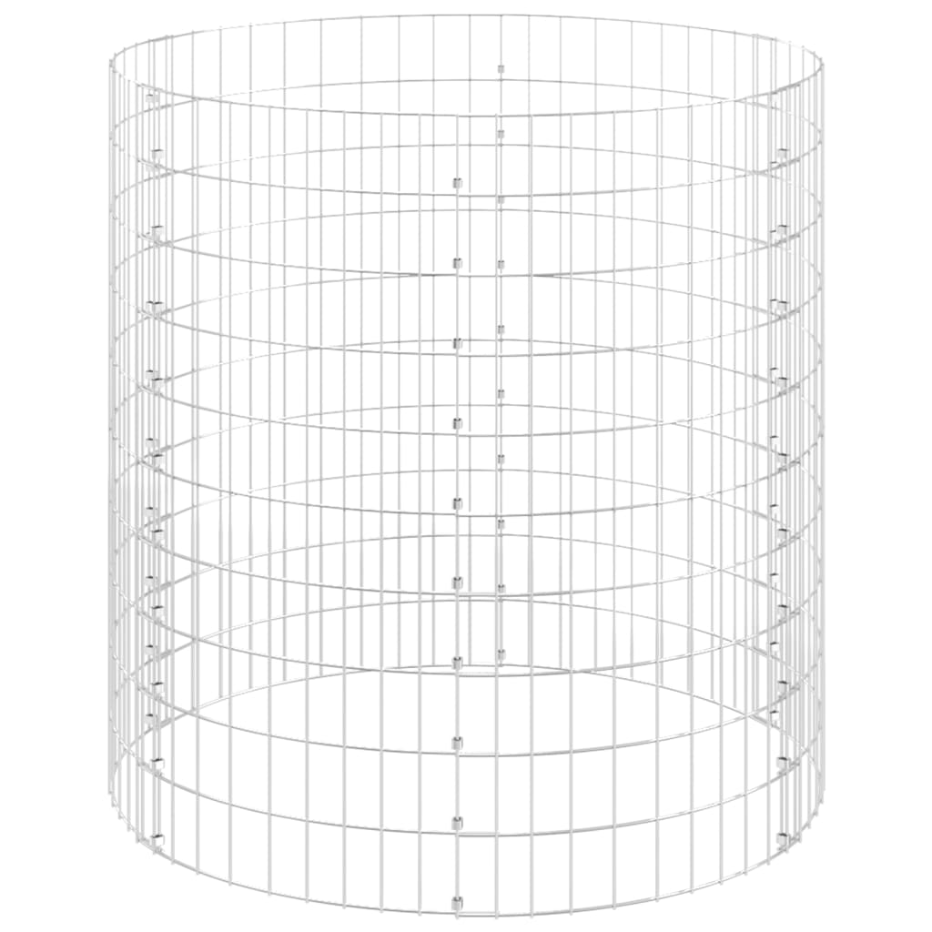 Poste circular de gaviones acero galvanizado Ø100x100 cm
