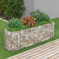 Floreira em gabião de ferro galvanizado 120x50x100 cm