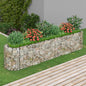 Floreira em gabião de ferro galvanizado 120x50x100 cm