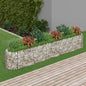 Floreira em gabião de ferro galvanizado 120x50x100 cm