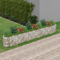 Floreira em gabião de ferro galvanizado 120x50x100 cm