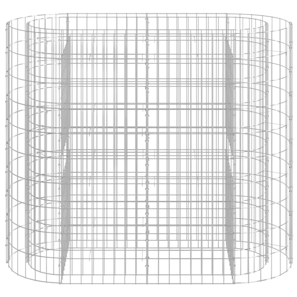 Arriate de gaviones de hierro galvanizado 120x50x100 cm
