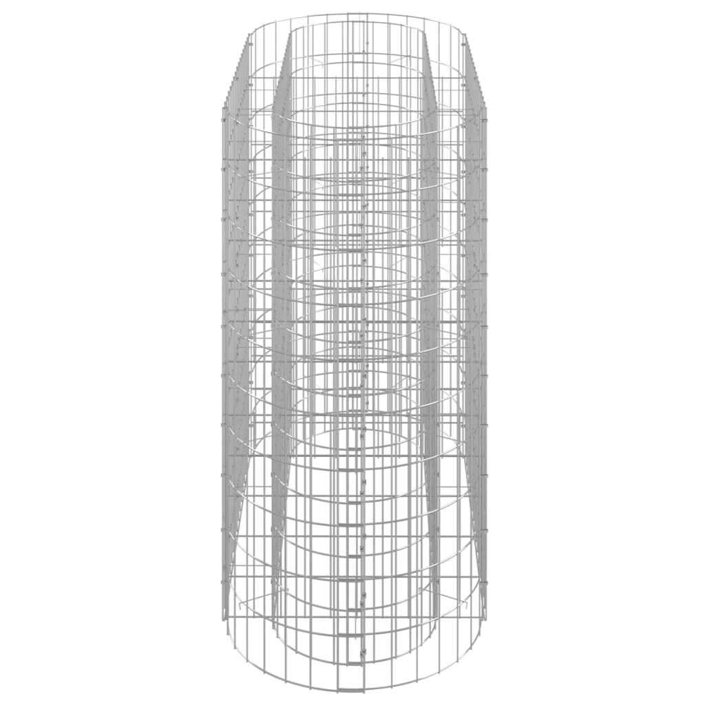 Arriate de gaviones de hierro galvanizado 120x50x100 cm