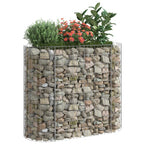 Arriate de gaviones de hierro galvanizado 120x50x100 cm