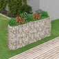 Floreira em gabião de ferro galvanizado 120x50x100 cm
