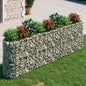 Floreira em gabião de ferro galvanizado 120x50x100 cm