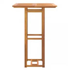 Mesa alta de terraza madera maciza de acacia 75x75x110 cm
