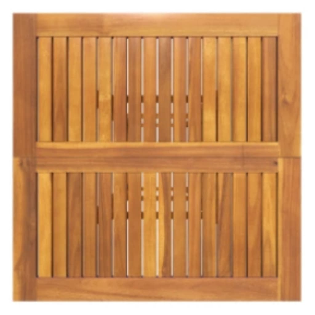 Mesa alta de terraza madera maciza de acacia 75x75x110 cm