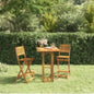 Acacia solid wood high outdoor table 75x75x110 cm