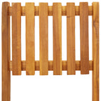 Taburetes altos de jardín plegables 2 uds madera maciza acacia