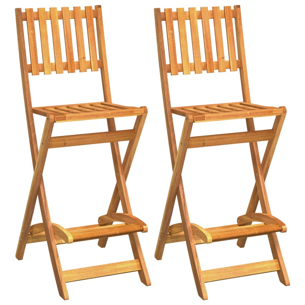Juego muebles de bar de jardín 3 piezas madera maciza de acacia