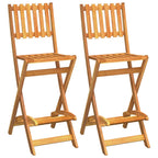 Juego muebles de bar de jardín 3 piezas madera maciza de acacia