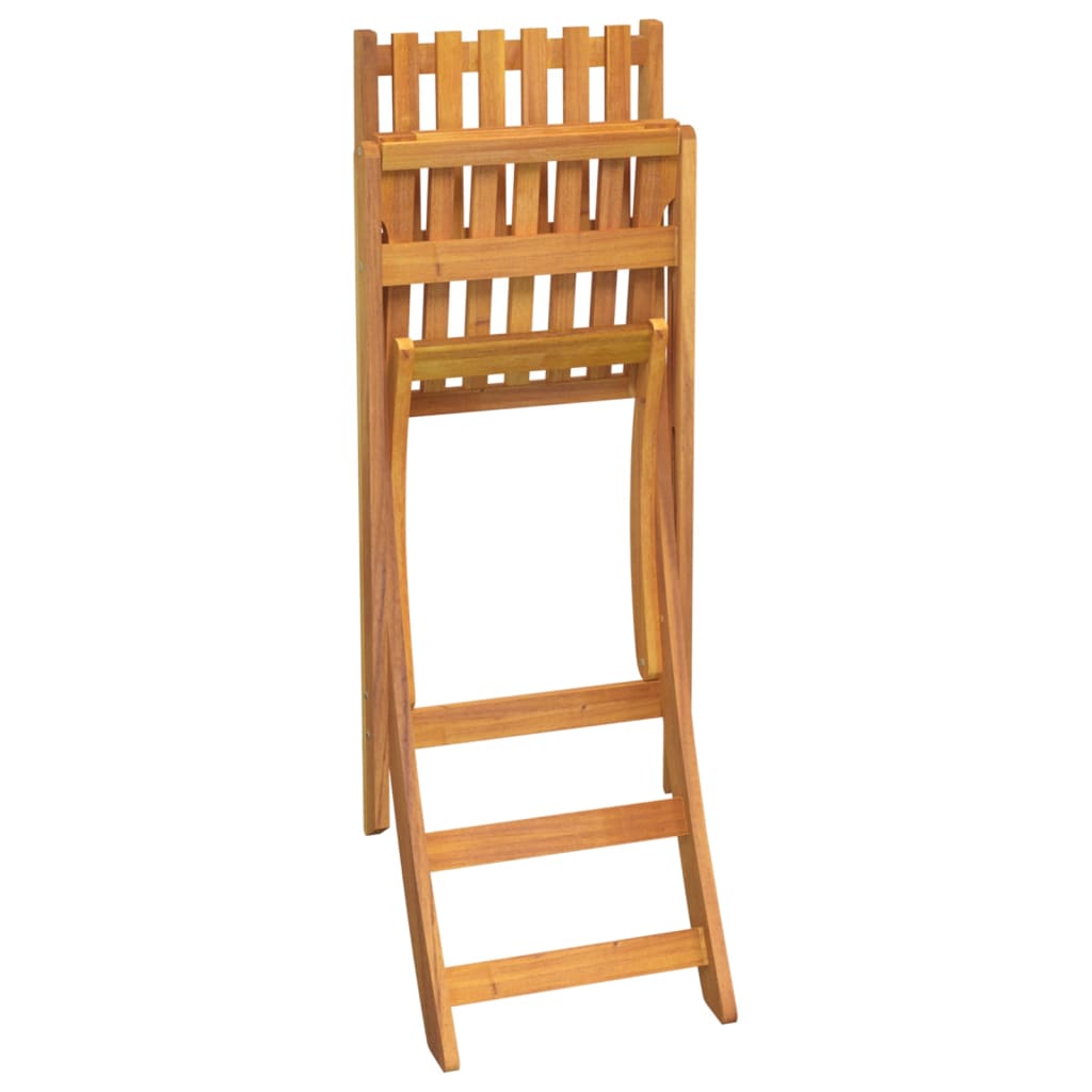 Juego muebles de bar de jardín 3 piezas madera maciza de acacia