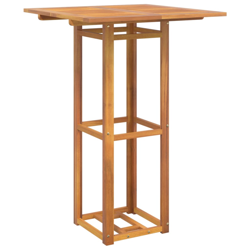 Juego muebles de bar de jardín 3 piezas madera maciza de acacia