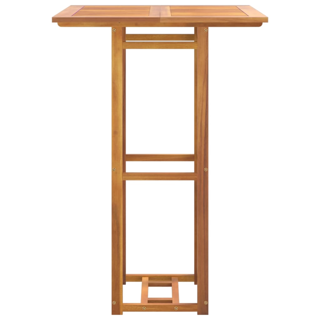Juego muebles de bar de jardín 3 piezas madera maciza de acacia