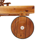 Set de tumbonas con mesita 2 uds madera maciza de acacia