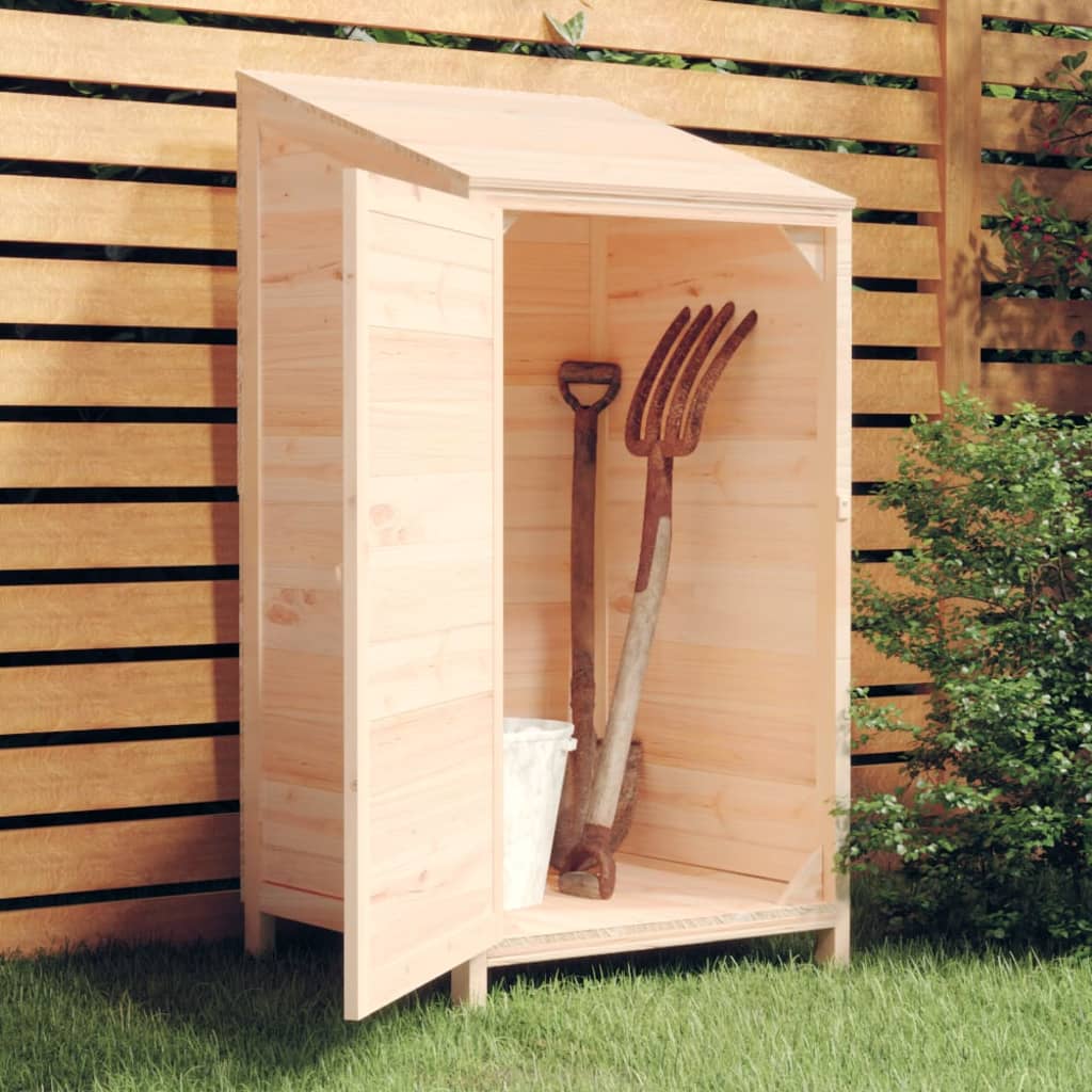 Cobertizo de jardín madera abeto maciza antracita 102x52x112 cm