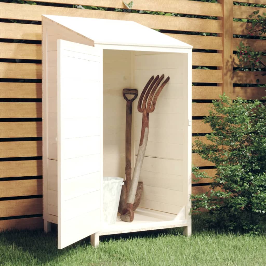 Cobertizo de jardín madera abeto maciza antracita 102x52x112 cm