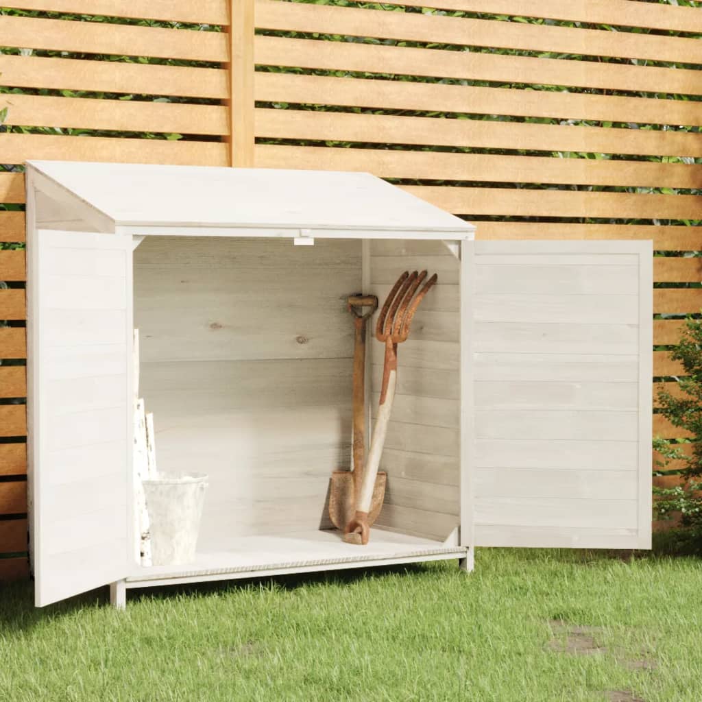 Cobertizo de jardín madera abeto maciza antracita 102x52x112 cm