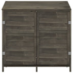 Cobertizo de jardín madera abeto maciza antracita 102x52x112 cm