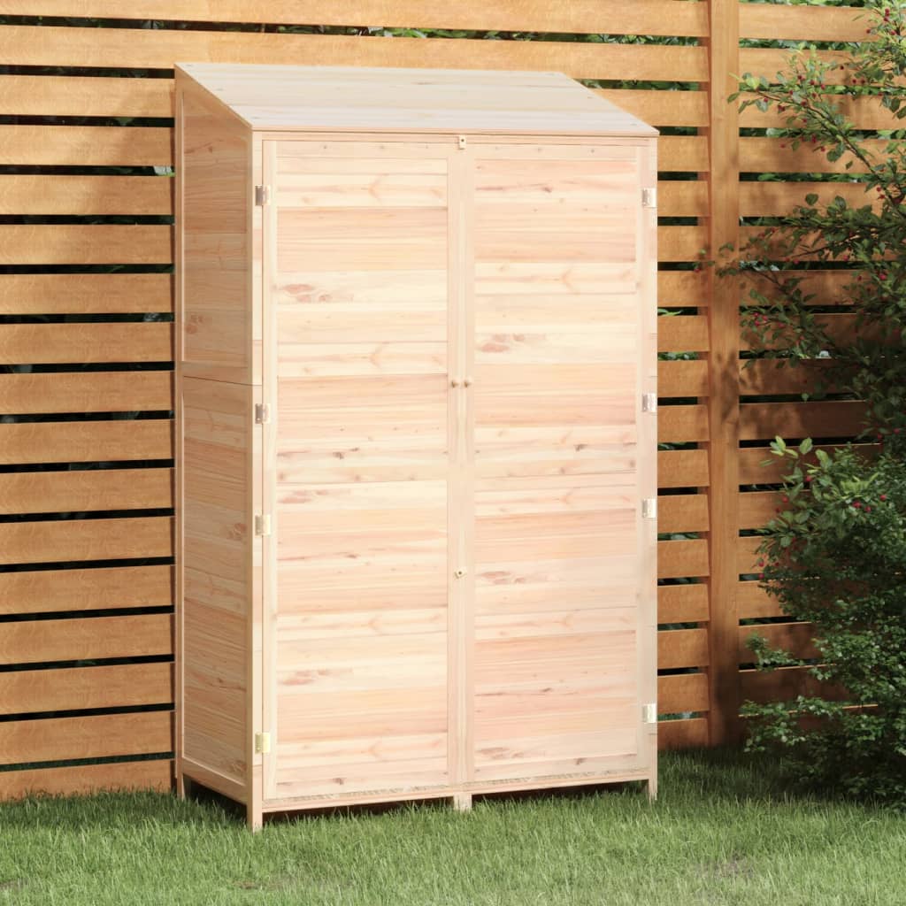 Cobertizo de jardín madera abeto maciza antracita 102x52x112 cm