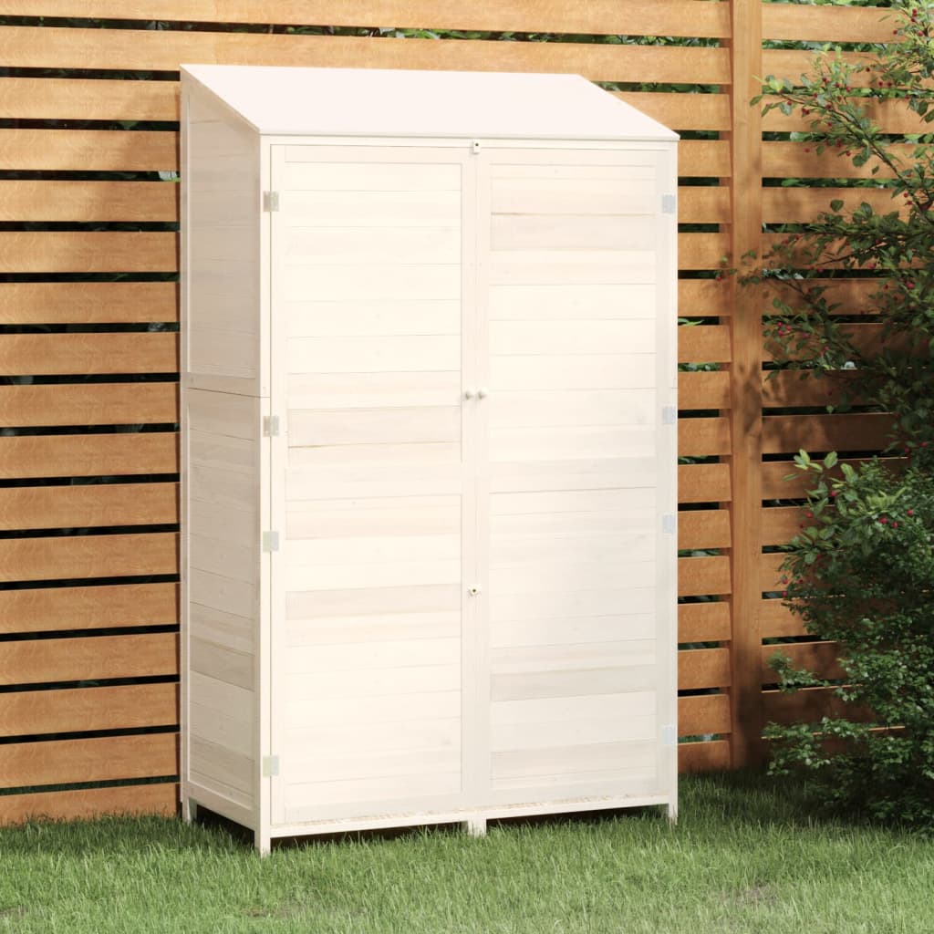 Cobertizo de jardín madera abeto maciza antracita 102x52x112 cm