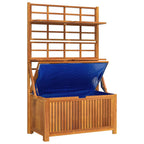 Caja de almacenaje con enrejado madera de acacia 99x50x160 cm
