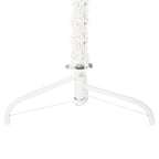 Medio árbol de Navidad artificial con soporte blanco 120 cm