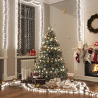 Tira de luces compacta con 1000 LED PVC blanco cálido 25 m