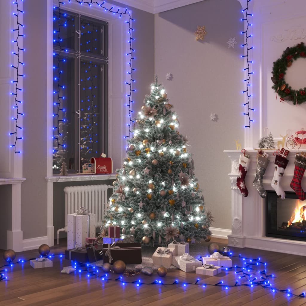 Tira de luces compacta con 1000 LED PVC blanco cálido 25 m