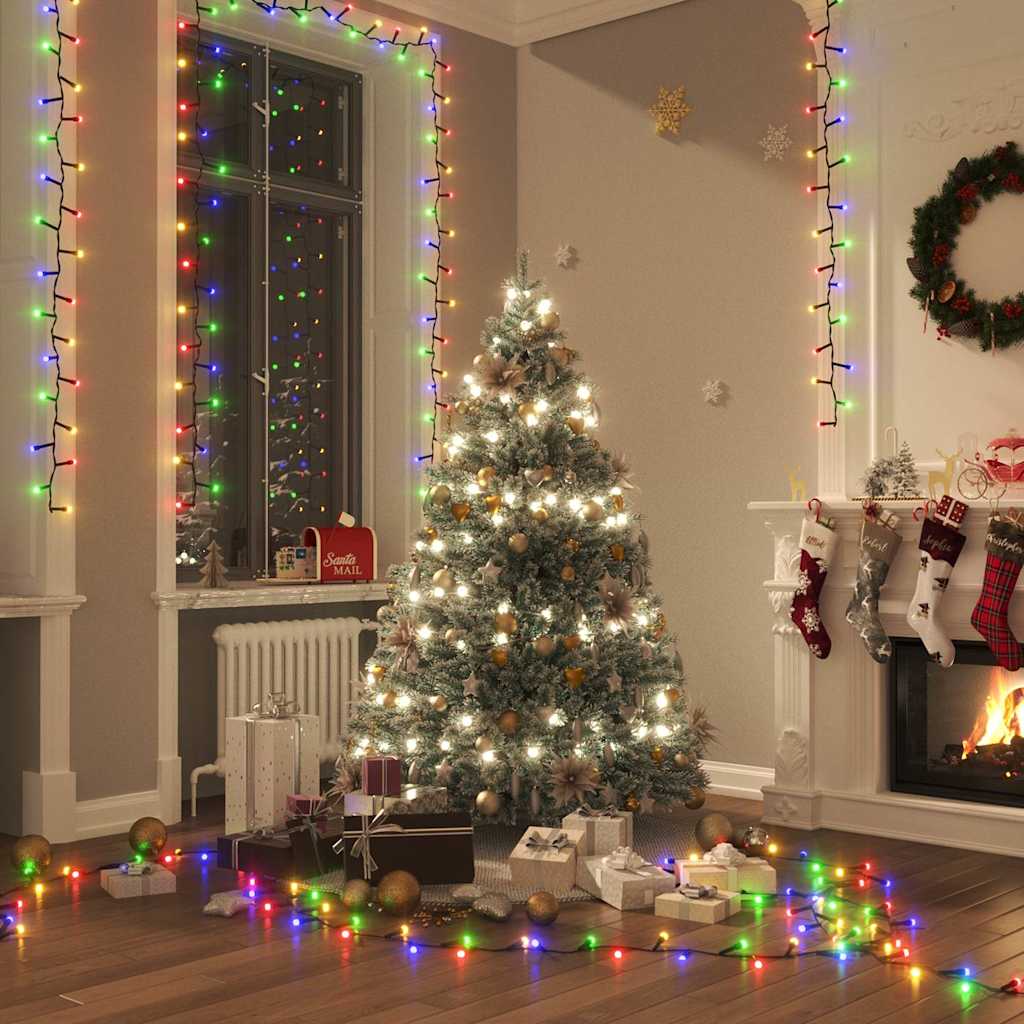 Tira de luces compacta con 1000 LED PVC blanco cálido 25 m