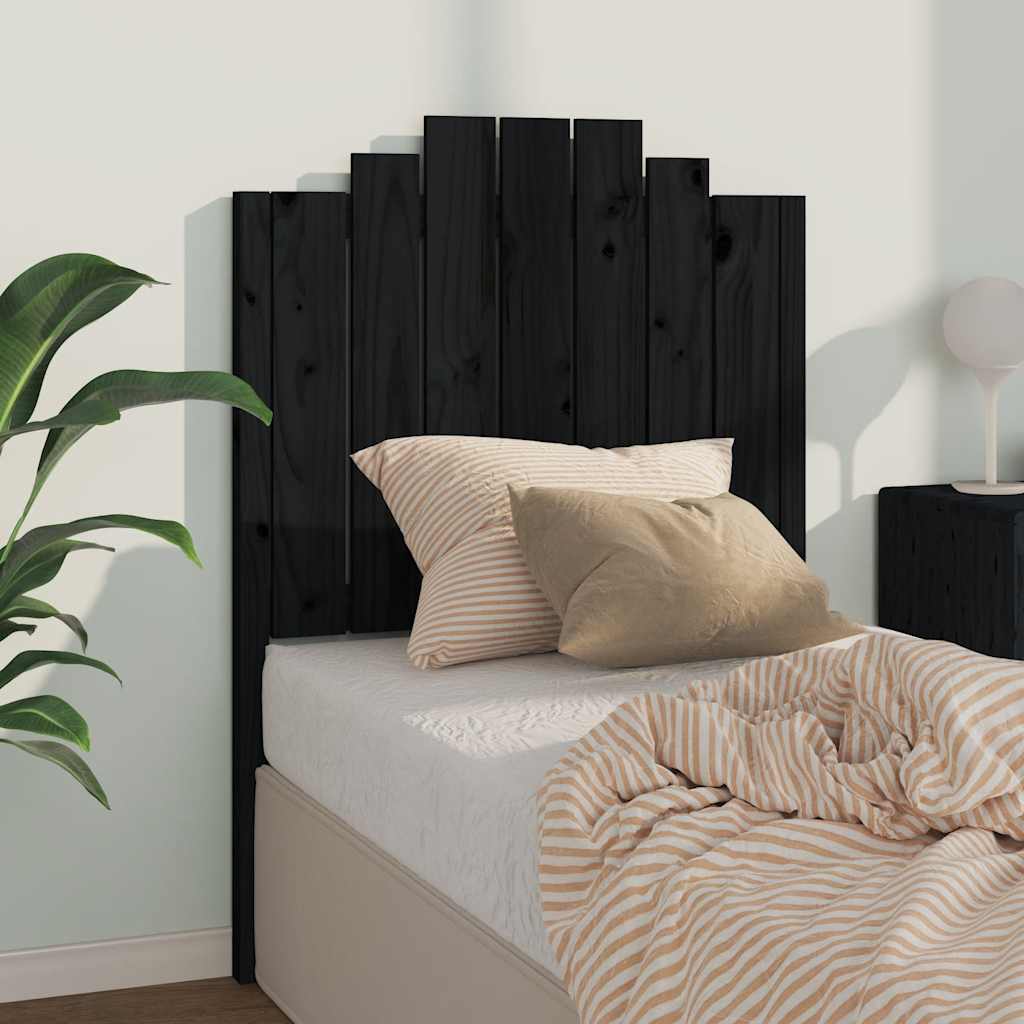 Cabecero cama madera contrachapada blanco brillo 200x1,5x80 cm