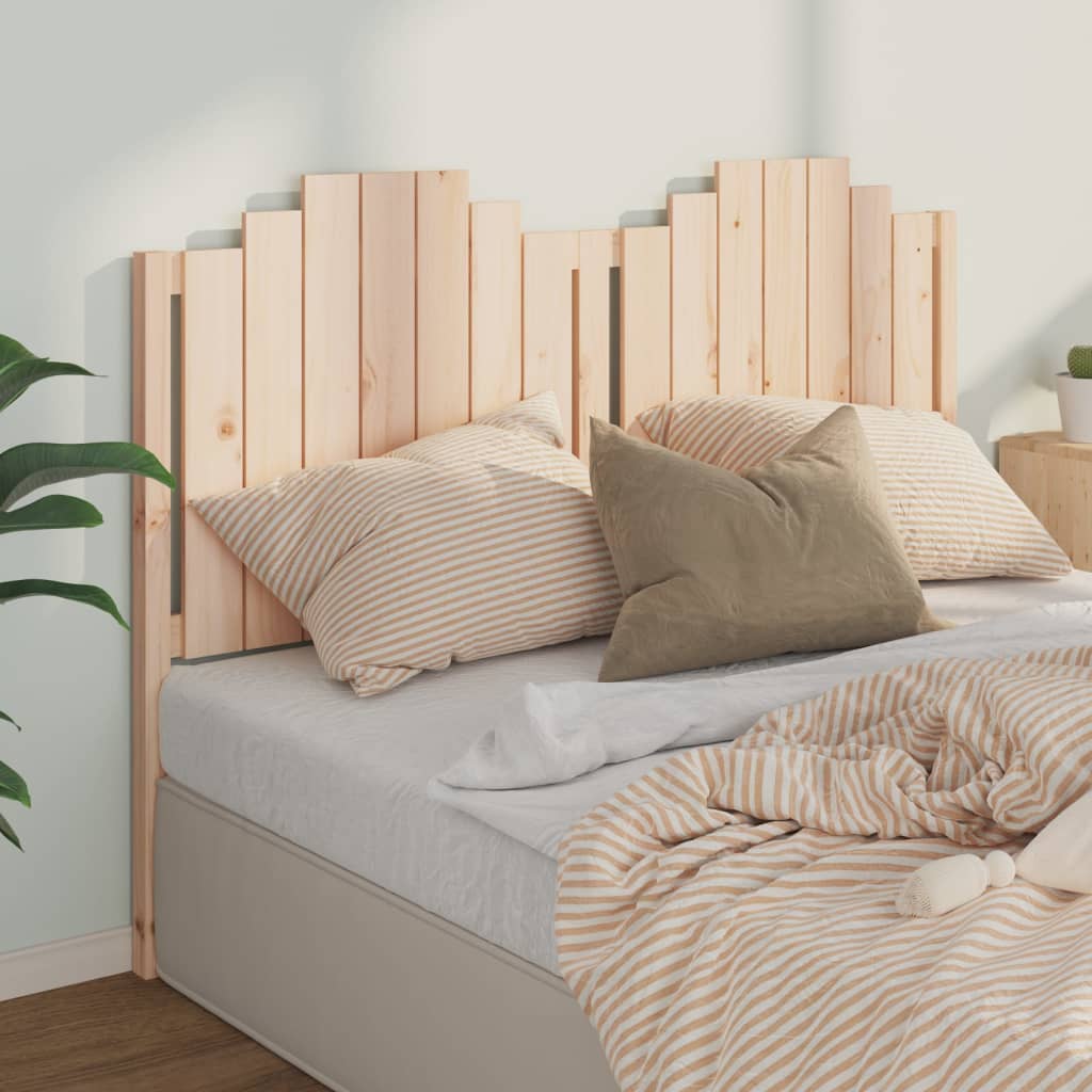 Cabecero cama madera contrachapada blanco brillo 200x1,5x80 cm