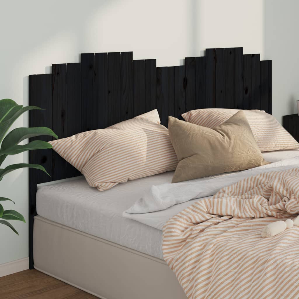 Cabecero cama madera contrachapada blanco brillo 200x1,5x80 cm