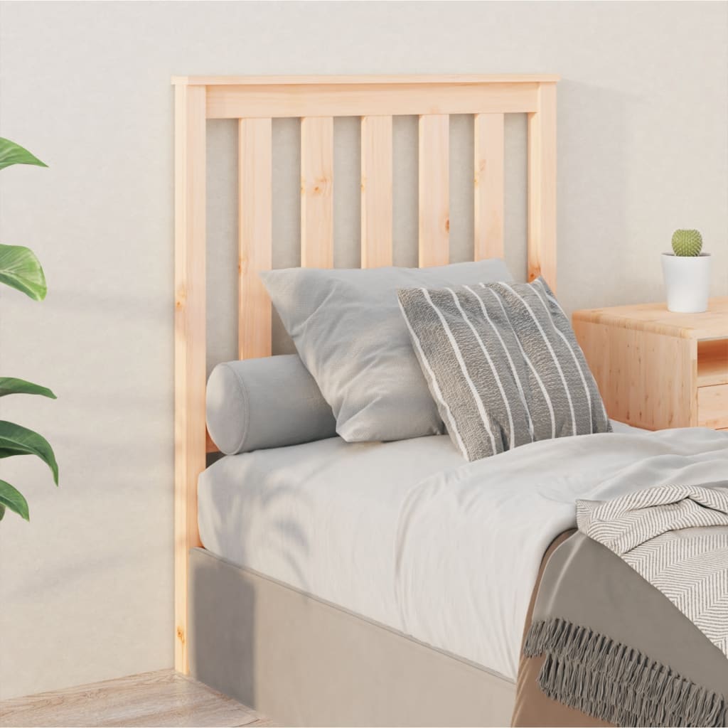 Cabecero cama madera contrachapada blanco brillo 200x1,5x80 cm