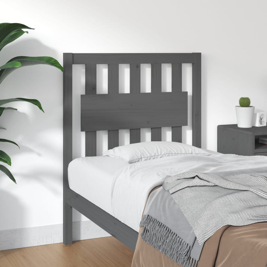 Cabecero de cama madera maciza de pino 105,5x4x100 cm