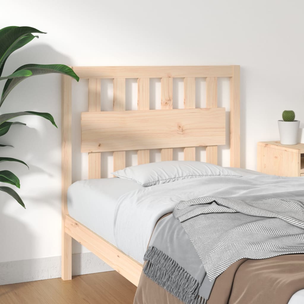 Cabecero de cama madera maciza de pino 105,5x4x100 cm