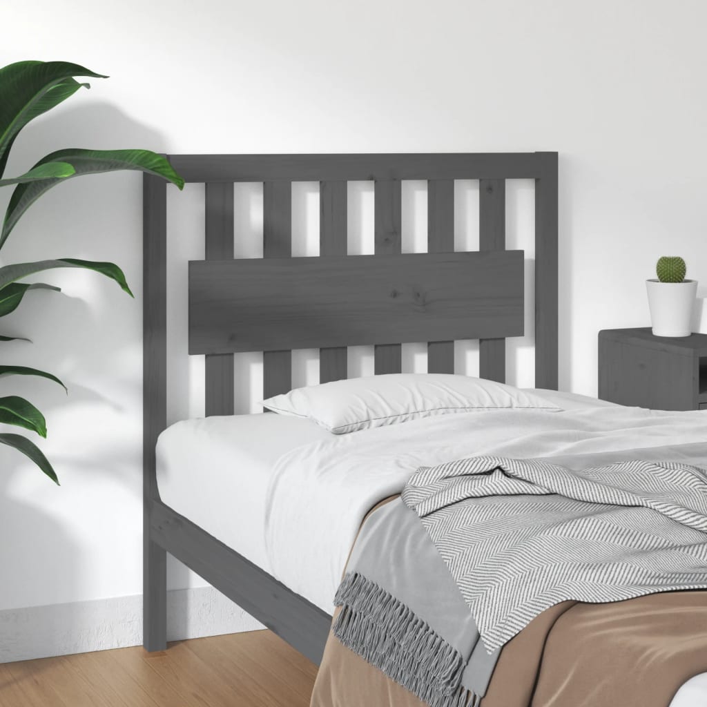 Cabecero de cama madera maciza de pino 105,5x4x100 cm