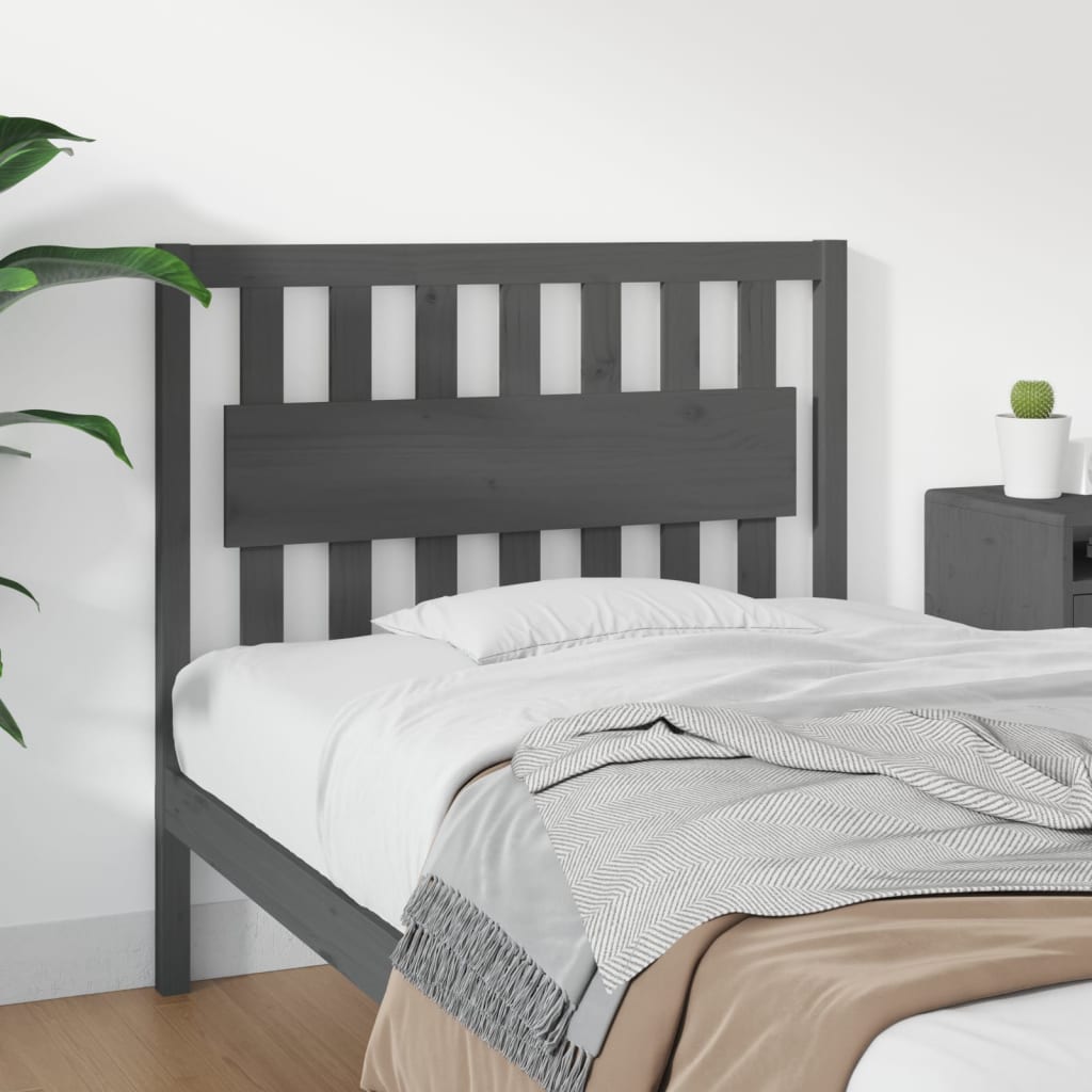 Cabecero de cama madera maciza de pino 105,5x4x100 cm