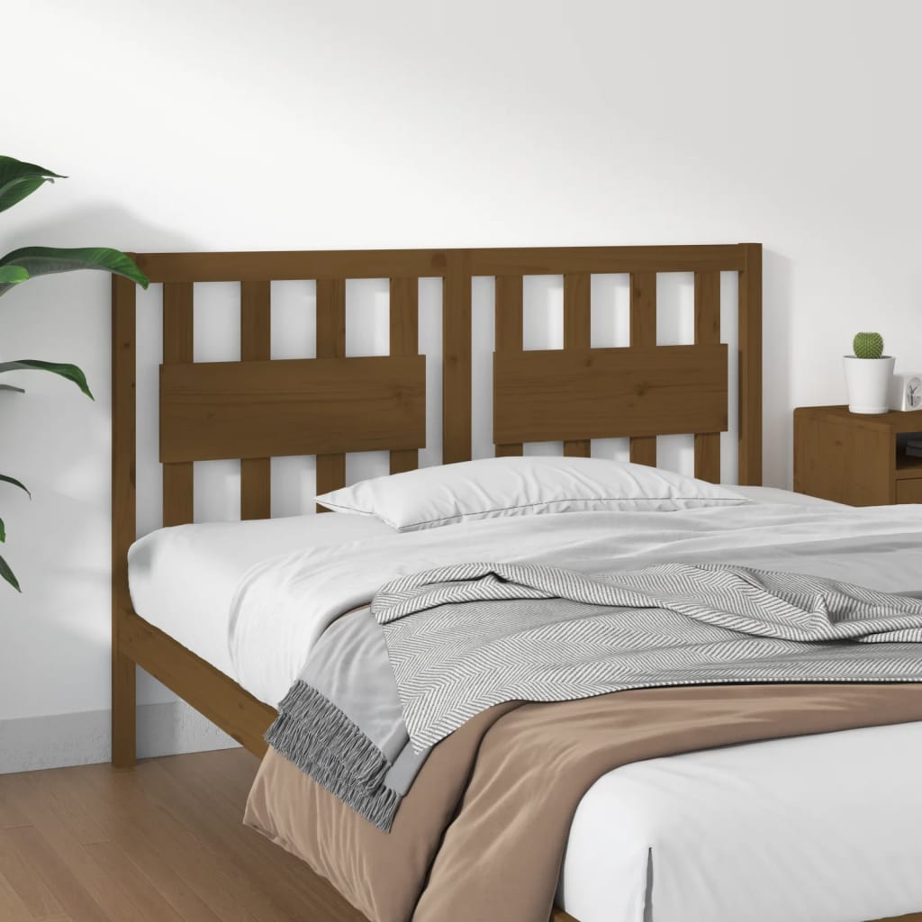 Cabecero de cama madera maciza de pino 105,5x4x100 cm