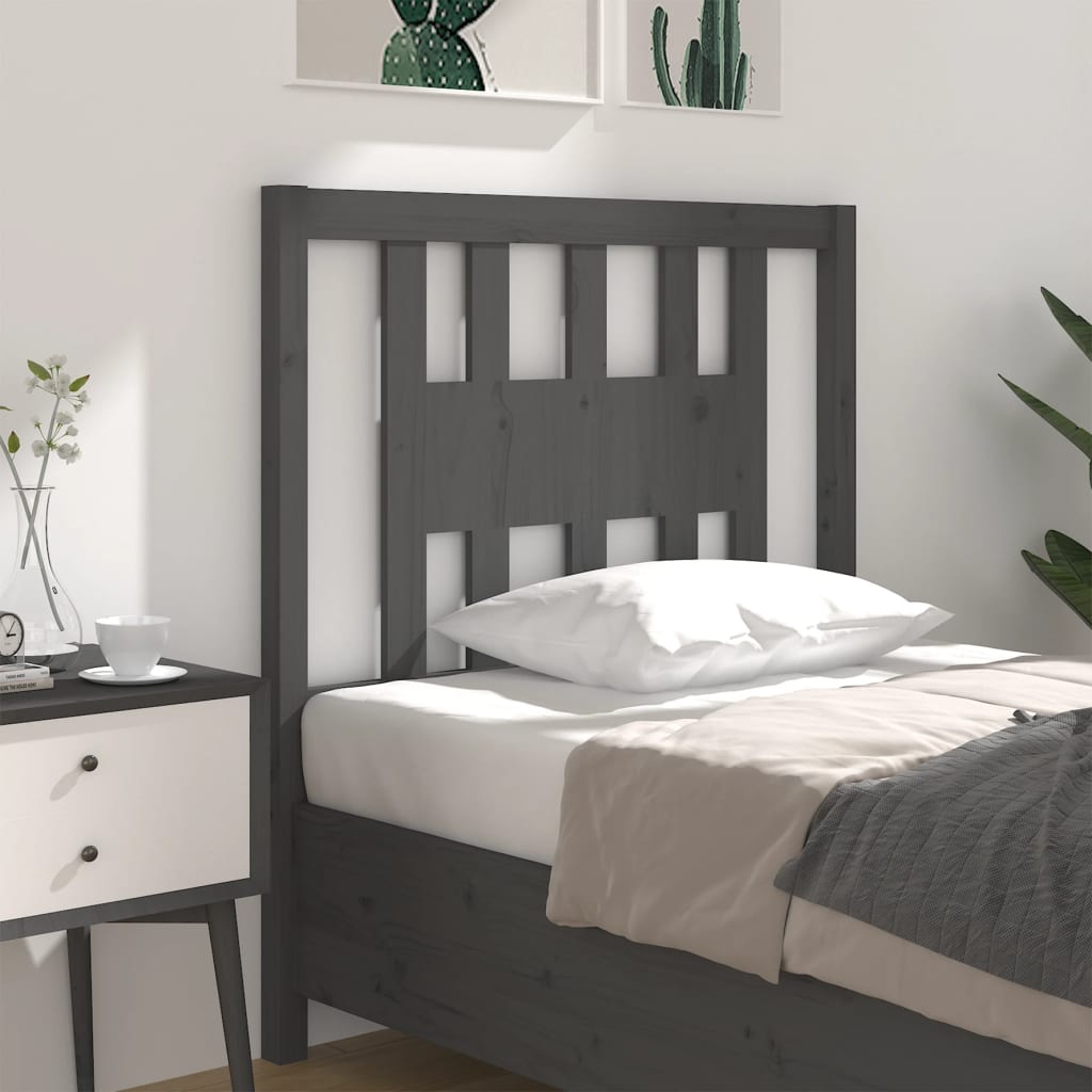Cabecero de cama madera maciza de pino 105,5x4x100 cm