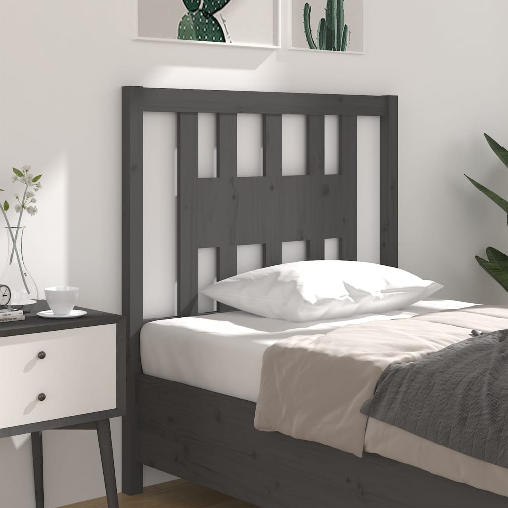 Cabecero de cama madera maciza de pino 105,5x4x100 cm