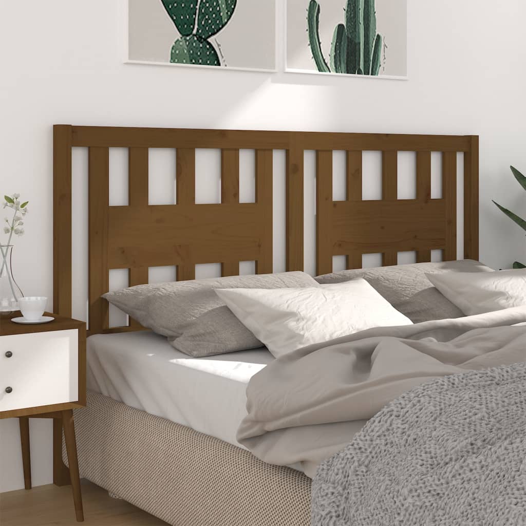 Cabecero de cama madera maciza de pino 105,5x4x100 cm