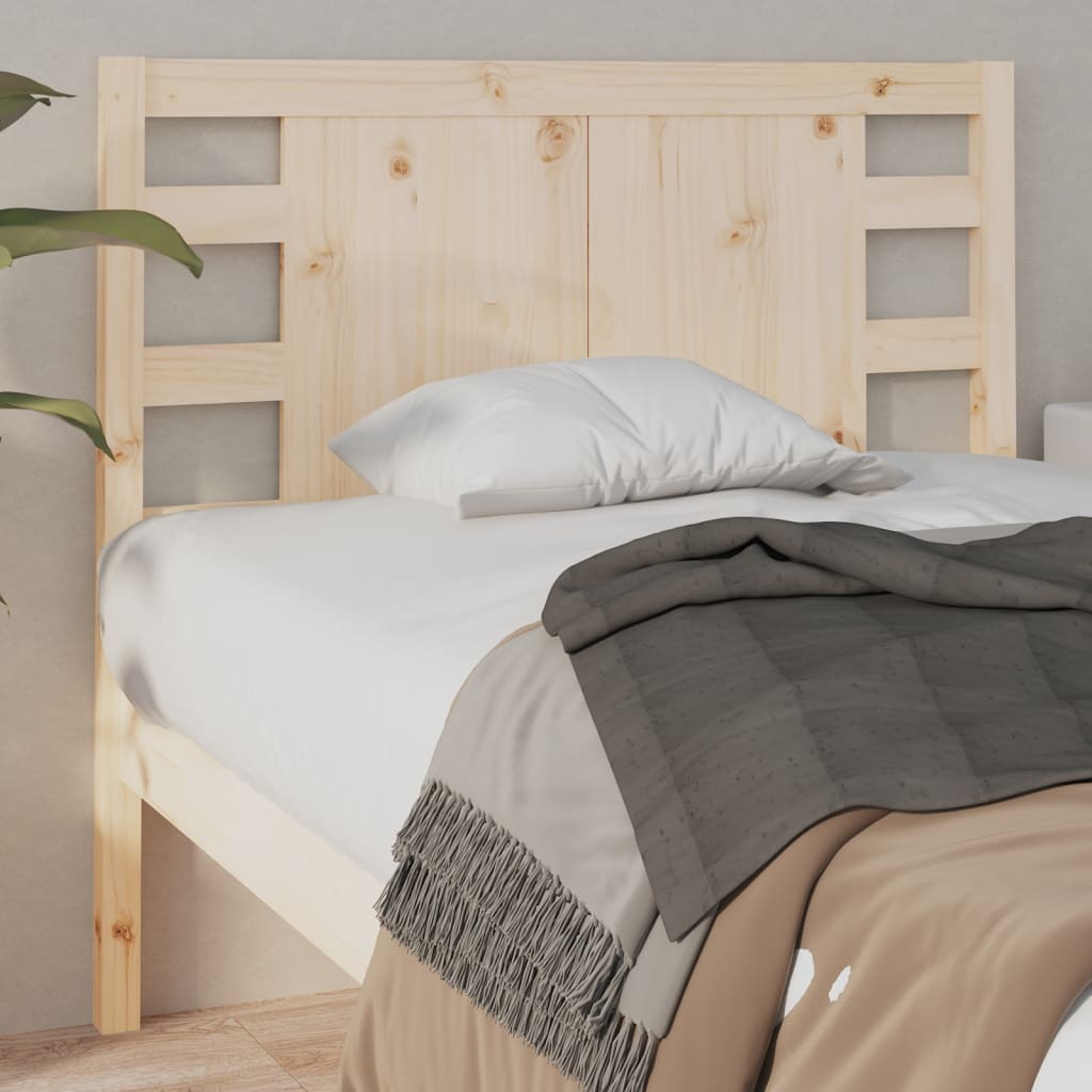 Cabecero de cama madera maciza de pino 105,5x4x100 cm