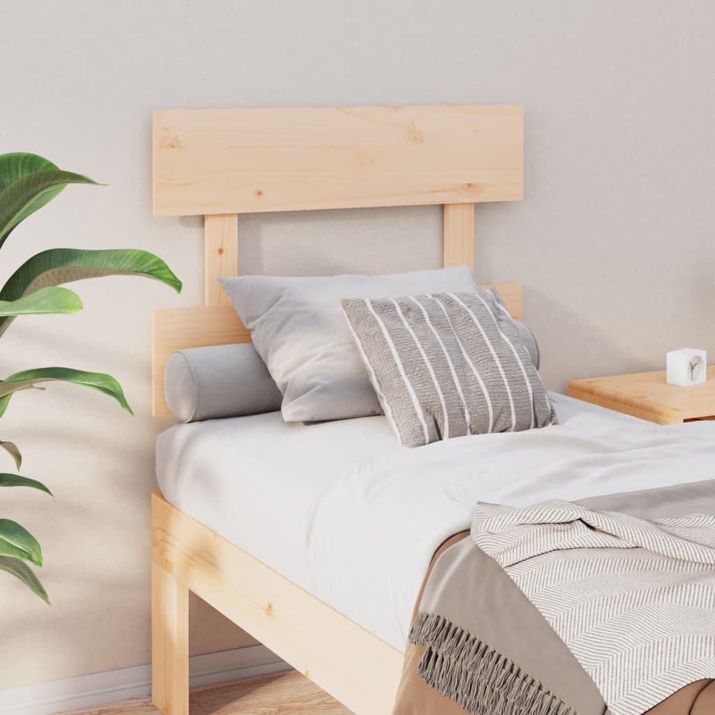 Cabecero cama madera contrachapada blanco brillo 200x1,5x80 cm